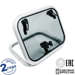 Люк палубный Альбатрос распашной 522х392 мм чёрный (030831T)